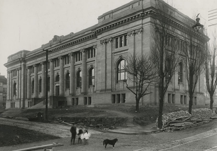 The first Central Library built in Seattle