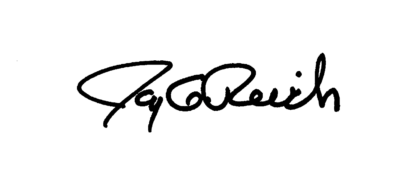 Library board president Jay Reich Signature