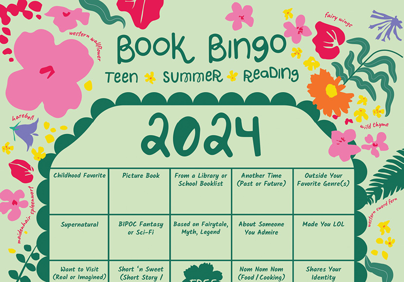Book Bingo card