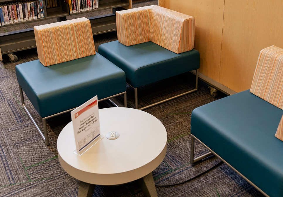 Teen's area at the Green Lake Branch